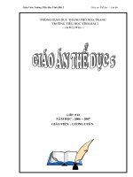 Giáo án thể dục lớp 5