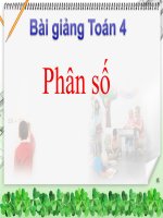 bài giảng toán 4 chương 4 bài 1 phân số
