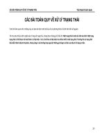 Phương pháp xử lí trạng thái (Vét cạn khử đệ quy  Đồ thị trạng thái  Quy hoạch động trạng thái)