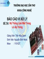 Đồ Án Đo nhiệt Độ Điều khiển đèn 220VAC Dùng MSP430G2452