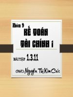 giải bài tập kế toán tài chính