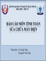 báo cáo môn tính toán sửa chữa máy điện
