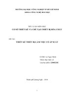 thiết kế thiết bị làm việc có áp suất