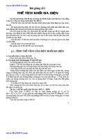 tính thể tích khối đa diện