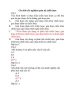 tuyển tập các câu hỏi trắc nghiệm quản tri kinh doanh