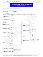 hệ phương trình cơ bản (2)