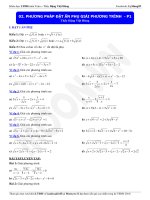 phương pháp đặt ẩn phụ giải phương trình (1)