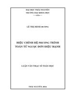 hiệu chỉnh hệ phương trình toán tử ngược đơn điệu mạnh