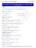 giải phương trình bằng phương pháp biến đổi