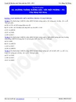 bài toán đường vuông góc với mặt (2)