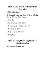 Câu chuyện về hai mô hình phát triển