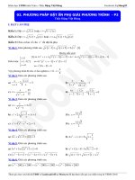 phương pháp đặt ẩn phụ giải phương trình (2)