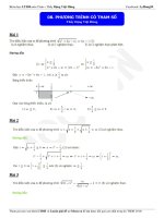 phương trình có chứa tham số