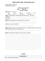 bồi dưỡng học sinh giỏi lớp 2 tham khảo