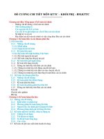 đề cương chi tiết môn kế toán tài chính