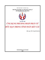 ứng dụng phương pháp phần tử hữu hạn trong tính toán kết cấu
