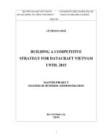 Building a competitive strategy for datacraft Vietnam until 2015