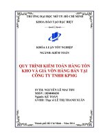 Quy trình kiểm toán hàng tồn kho và giá vốn hàng bán tại công ty KPMG Việt Nam
