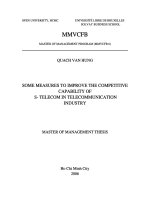Some measures to improve the competitive capability of S Telecom in telecommunication industry