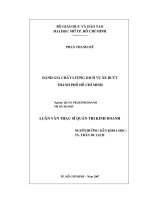 Đánh giá chất lượng dịch vụ xe buýt thành phố Hồ Chí Minh