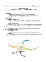 giáo án Tổng ba góc của một tam giác