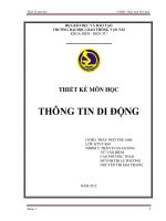 thiết kế môn học thông tin di động