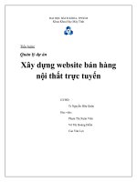 Xây dựng website bán hàng nội thất trực tuyến
