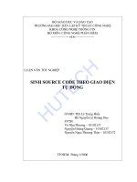 sinh source code theo giao diện tự động