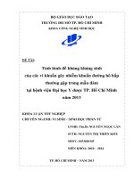 Tình hình đề kháng kháng sinh của các vi khuẩn gây nhiễm khuẩn đường hô hấp thường gặp trong mẫu đàm tại Bệnh viện Đại học Y dược thành phố Hồ Chí Minh năm 2013