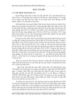 Quy hoạch sử dụng đất đến năm 2020 huyện Đồng Xuân