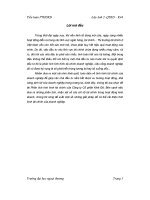 Phân tích tình hình tài chính công ty CP kinh đô