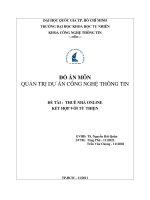 DỰ ÁN THUÊ NHÀ ONLINE KẾT HỢP VỚI TỪ THIỆN