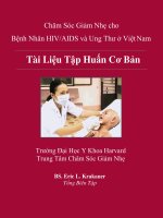tài liệu tập huấn chăm sóc và giảm nhẹ cho bệnh nhân HIV và ung thư ở việt nam
