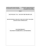 Brand building strategy for cosy sweet cracker Kinh Do food corporation