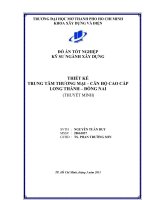 Thiết kế trung tâm thương mại căn hộ cao cấp Long Thành tỉnh Đồng Nai