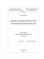 Building a business strategy for Vietfund management until 2017