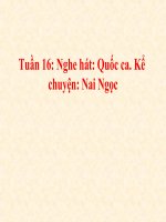 bài giảng âm nhạc 1 bài 16 nghe hát quốc ca. kể chuyện nai ngọc