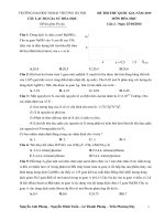 đề thi thử lần 2 môn hóa có lời giải chi tiết