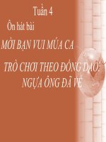 bài giảng âm nhạc 1 bài 4 ôn tập mời bạn vui múa ca