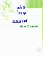 bài giảng âm nhạc 1 bài 24 học hát quả