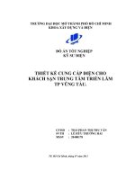 Thiết kế cung cấp điện cho khách sạn trung tâm thành phố Vũng Tàu