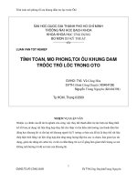 tính toán mô phỏng tối ưu khung dầm trợ lực trước ôtô
