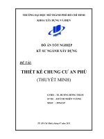 Thiết kế chung cư An Phú Đồ án xây dựng