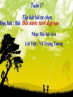 bài giảng âm nhạc 1 bài 17 tập hát tự chọn