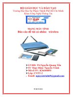 báo cáo đề tài cá nhân wireless