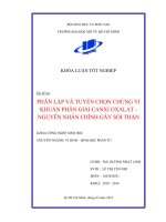Phân lập và tuyển chọn chủng vi khuẩn phân giải canxi oxalat nguyên nhân chính gây sỏi thận