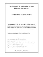 Quy trình sản xuất cao nấm bào ngư và ứng dụng trong sản xuất thực phẩm