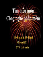 tìm hiểu môn công nghệ phần mềm