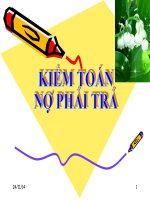 Bài thuyết trình Kiểm toán nợ phải trả