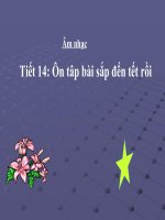 bài giảng âm nhạc 1 bài 14 ôn tập hát sắp đến tết rồi